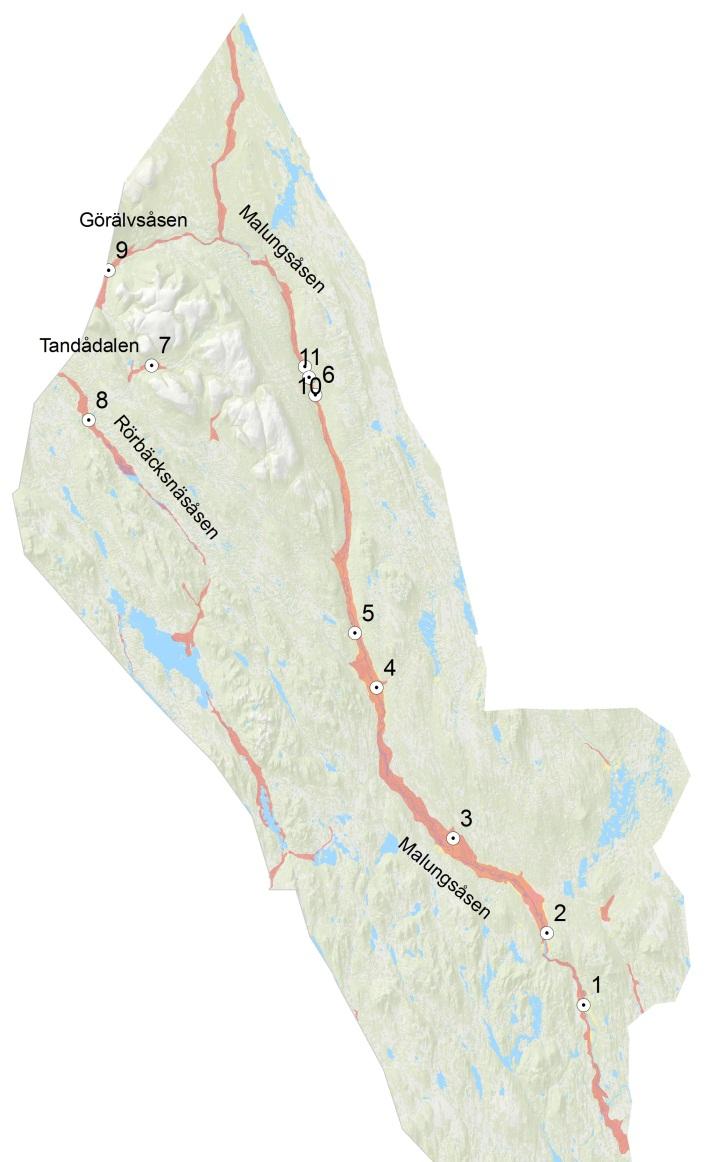 ID St Station Kommun 2012-01 1 Yttermalung VT Malungsåsen 2012-02 2 Utsjö VT Malungsåsen 2012-03 3 Malungsfors VT Malungsåsen 2012-04 4 Risätra VT Malungsåsen 2012-05 5 Lima-Åkra VT Malungsåsen