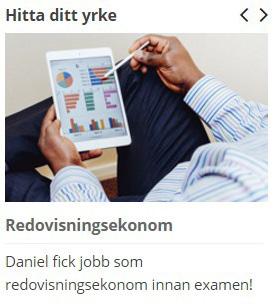 HITTA DITT YRKE Hitta ditt yrke är en intervju där ni lyfter fram en person som har