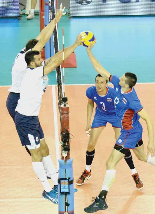 20 VOLEJBAL pondelok 5. 6. 2017 Prvý turnaj 2. divízie Svetovej ligy volejbalistov: SLOVENSKO AUSTRÁLIA 3:1 a SLOVENSKO PORTUGALSKO 3:0 Slováci doma nestratili ani bod!