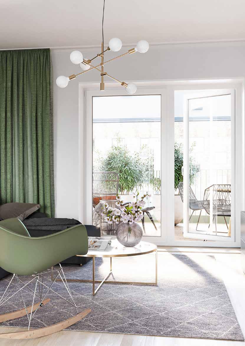 BOSTAD TRUMMENS STRAND I VÄXJÖ - ETT AV EUROPAS STÖRSTA MASSIVTRÄPROJEKT Vid Trummens strand reser vi en ensemble av sex fantastiska hus i massivträ med utsikt mot sjön och Teleborgs slott.