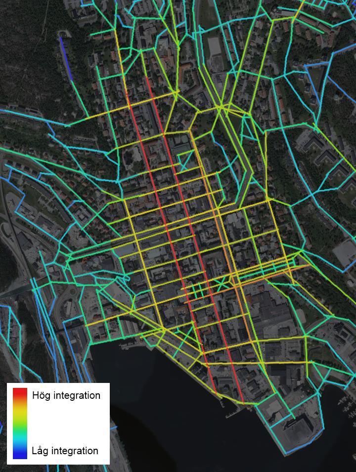 Figur 3.4 Integrationsanalys med tre konfigurationssteg. Tabell 3.1 Numeriska integrationsvärden med tre konfigurationssteg vid de sex studiepunkterna.