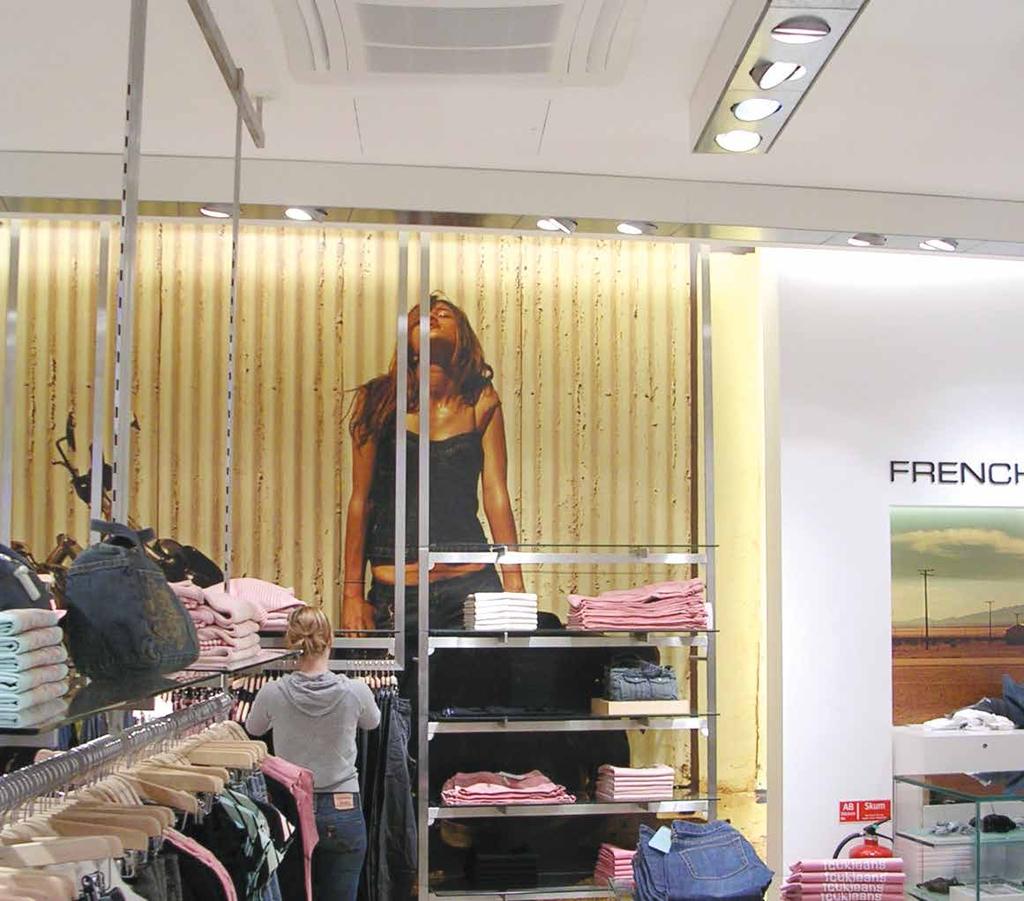 Luftsida Om tryckfallet i spjället är för litet, kommer fläkthastigheten i kylkassetten att påverka tilluftsflödet.