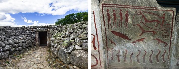 Kivik och kungagraven Bredarör (19 km) Strax söder ligger den stora bronsåldersgraven Kiviksgraven eller Bredarör, som är ett gravröse.