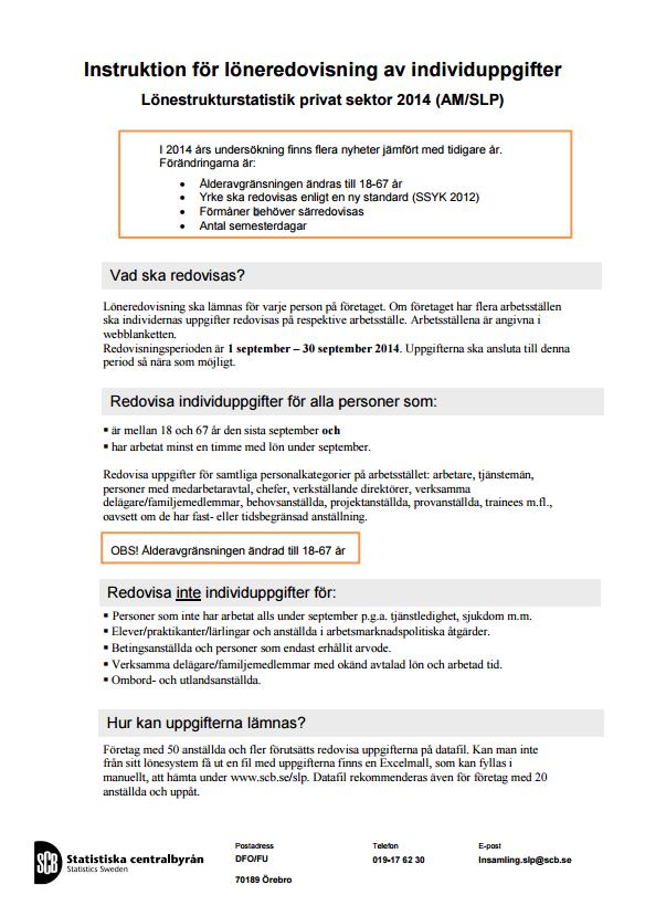 Statistiska centralbyrån SCBDOK 3.