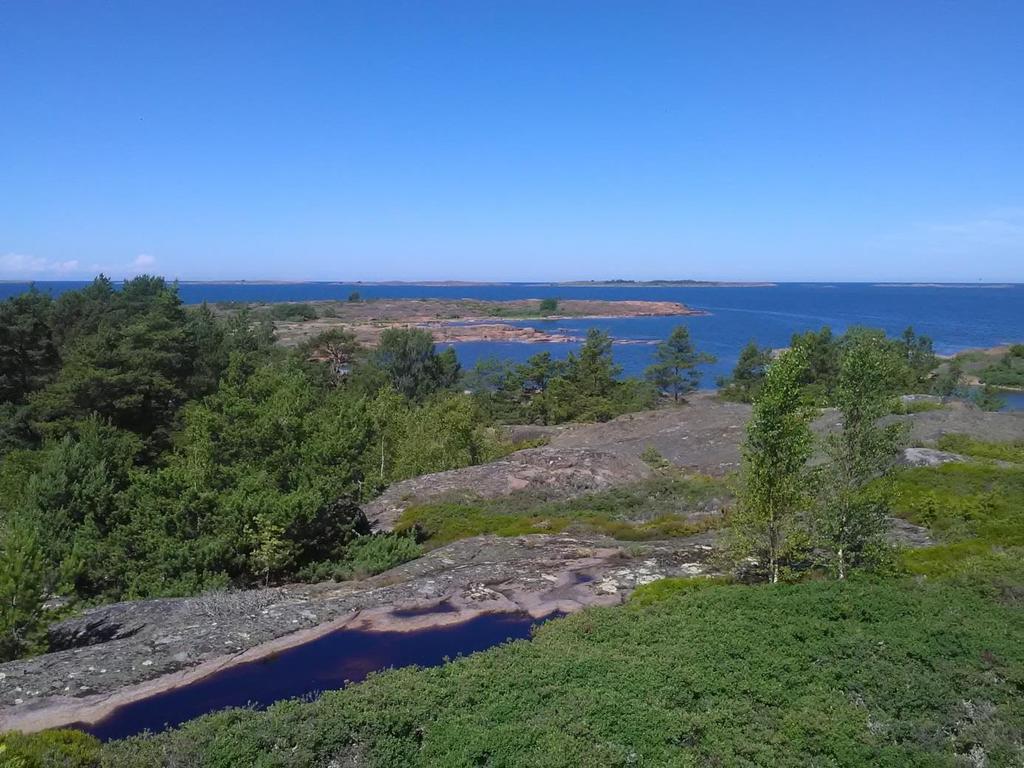 Vy från toppen av Länsmansgrund Arbeten på naturreservat Arbetena på naturreservaten har skötts som tidigare år, det vill säga en arbetsledare och tre naturvårdsarbetare varav en fortsättningsvis är
