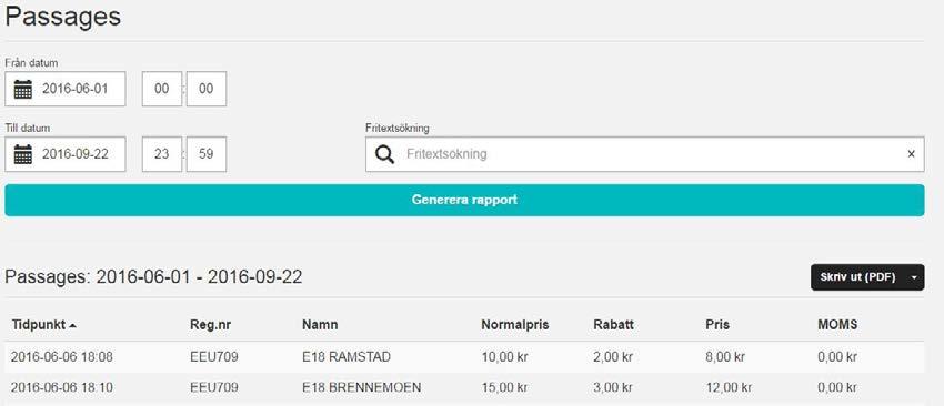 24 The difference is ABAX ABAX Triplog // Admin user guide // 20161101 25 ABAX TOLL ROAD ABAX Toll Road är en produkt framtagen för alla som kör bil i Norge och vill ha rabatt på bompasseringar.