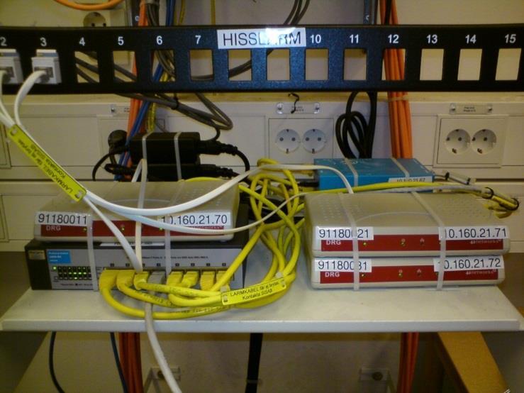 Tekniskt nätverk (T-LAN) Kort beskrivning av funktionen i nätverket (för utförande se projekteringsanvisningen El-telesystem).