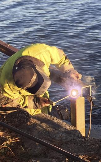 Vid en slutbesiktning av arbetet för en tid sedan, fick entreprenören och villaägareföreningen mycket beröm av stadens ansvarige, Lasse Heins.