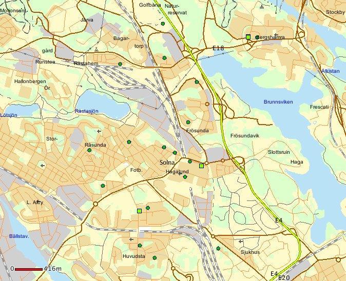 Solna stad - Bostadsrelaterade brott, fullbordade/försök under oktober 2016. Försök till bostadsinbrott: Fogdevreten, Vårvägen, Ballonggatan.