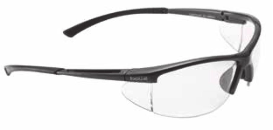 Sida 10 ALLROUND Bollé Contour Comfortable base 8 frame with wind deflector. - Frame made of PC. - Supplied with clear lens.