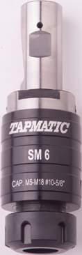 rag/tryck hållare Tapmatic erbjuer ett komplett program av gängtapphållare me rag eller tryck i ett brett storlekssortiment och tre olika alternativ för gängtapphållare.