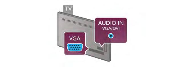 Du kan även ansluta din dator trådlöst och visa multimediefilerna som lagrats på din dator på TV:n. väljer Nätverk, trådlöst.