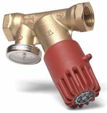 TA-Therm Termostatventilen för automatisk injustering av varmvattencirkulation i bostäder har en steglös temperaturinställning, som sparar energi genom kortare fördröjningstid för varmvatten.