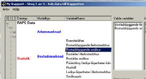 Välj som tidigare basår 1995 och horisontår 2005.