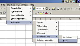 Starta Excel och öppna koder Skapa LAKod i talformat Inpendling till Öre b ro LA 1999 1. S t a rta Excel.