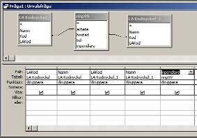 I detta exempel finns det bara två: LA kodnyckel respektive rinp99. Lägg först till LA kodnyckel. Därefter lägger du till tabellen rinp99. Slutligen lägger du till LA kodnyckel en gång till.