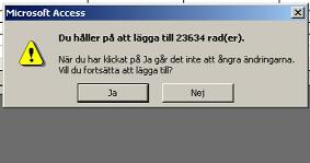 Markera den andra filen (sc2000b) och klicka på lägg till. 44. I tilläggsfrågans övre fält finns nu den andra tabellen. Håll pekdonet över stjärnan i tabellen. Håll ner pekdonets vänsterknapp.