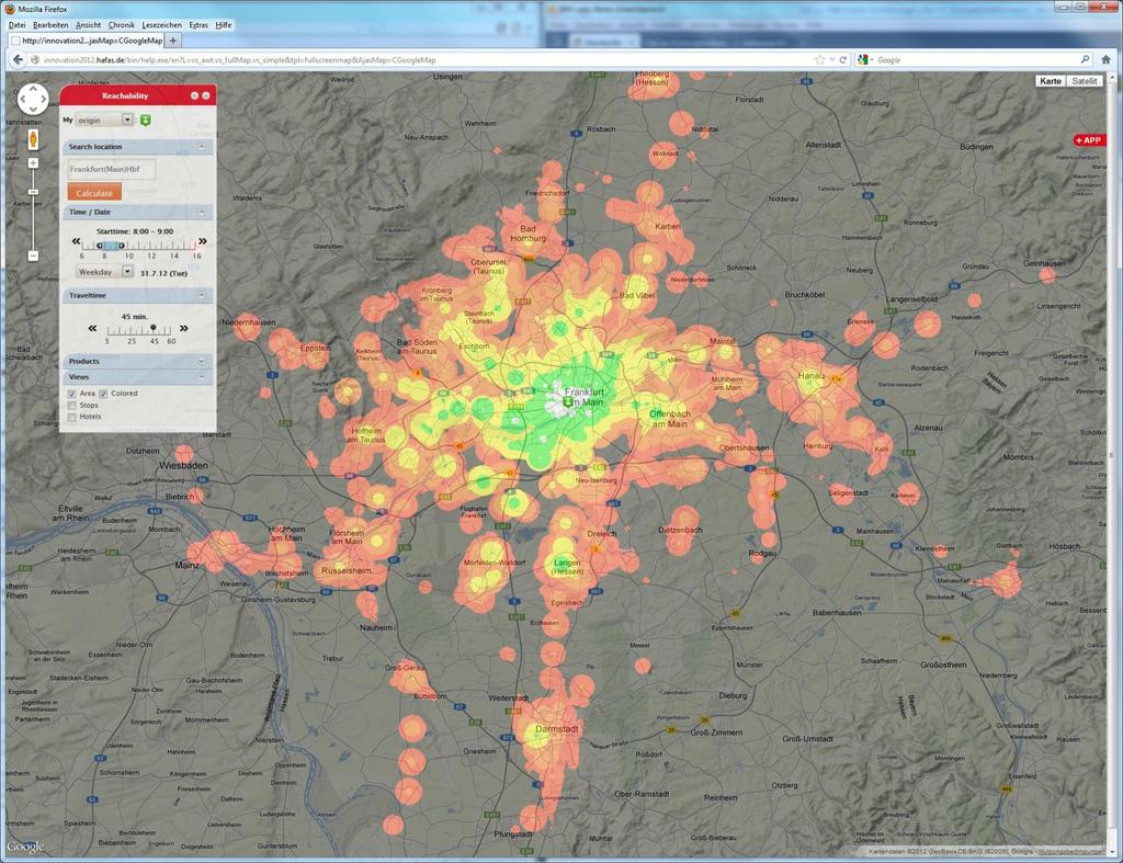 Heat Map Frankfurt