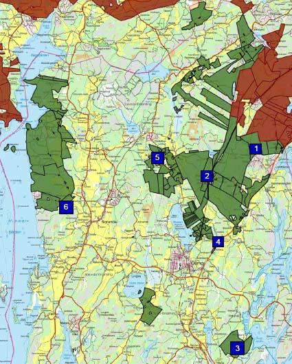 Analys I kartan visas de områden i Nynäshamns kommun som kontoret har identifierat som intressanta för en eventuell framtida exploatering eller förändring.