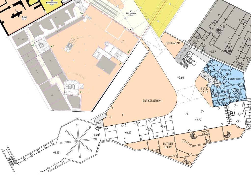 Sid 2() 20-04-04 Figur 2 Föreslget ytt utförde v biljetthll och uppgågr frå T-b Reseärspåverk för tuelb Tillgäglighete till biljetthlle kommer tt vr fortstt god efter ombyggde.