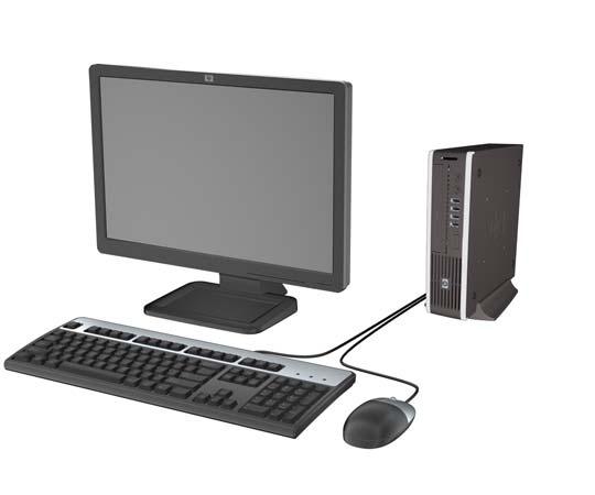 1 Produktens funktioner Standardfunktioner Funktionerna hos HP Compaq Ultra-Slim Desktop varierar beroende på modell.