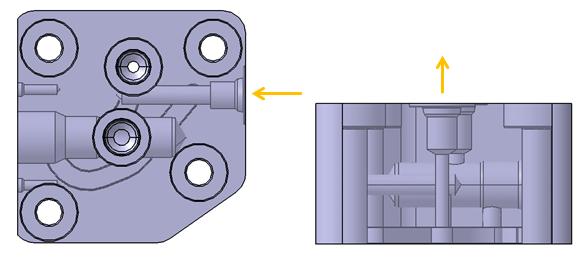 Säte för mätnippel (position 4 Figur 16) förflyttas 7,75 mm på grund av att hela planet för artikeln blir högre (på grund av den begränsande fasta röret till nippel 90 ).