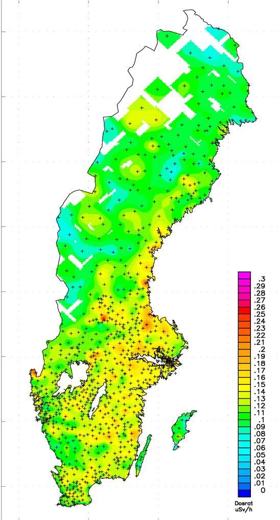 Kommunmätsystemet (1) 2-4 mätpunkter i varje kommun.