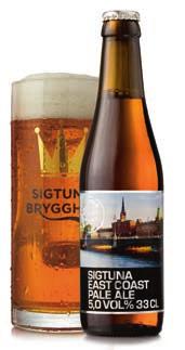 SVERIGE / SWEDISH CRAFT www.sigtunabrygghus.se Sigtuna East Coast Pale Ale Pale Ale 5,0 % Ett modernt engelskt session-öl.