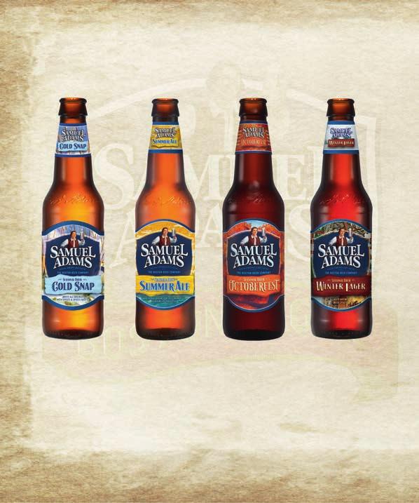 USA / AMERICAN CRAFT BEER Samuel Adams säsongsprodukter (Rotating Tap) Vår/Sommar/Höst/Vinter Samuel Adams Cold Snap Säsongsöl, 5,3 % Lagom till Samuel Adams stora jubileumsår 2014 (30 år) släpps den