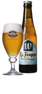 TRAPPISTÖL La Trappe Witte Trappistöl, 5,5 % Grumlig guldfärgad. Doften är lätt kryddig med inslag av citrus och päron. Smaken är rund och torr med lite karamellsötma och en besk citrusavslutning.