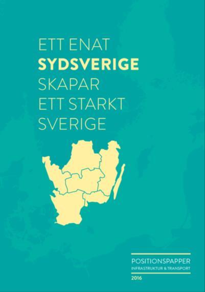 Sydsvenska utgångspunkter för planperioden Sydsvenska regionerna, är ett av tre prioriterade områden att skapa ett sammanknutet Sydsverige för att öka närheten och utbytet mellan företag och