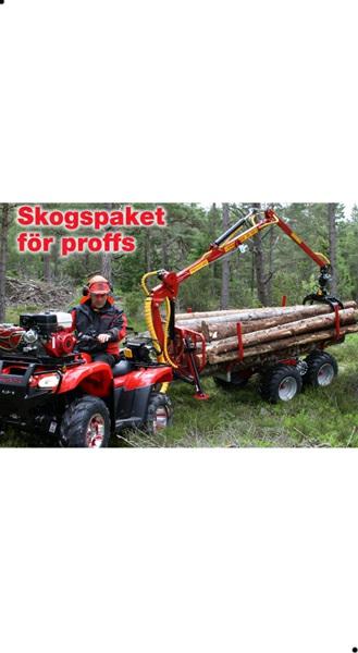 Kombinera de båda, och du har verkligen verktyget för ett lyckat arbetspass i skogen. KRANMAN griplastare i Honda-version innehåller: KRANMAN 1750 griplastare med hydraulisk drivna hjul.