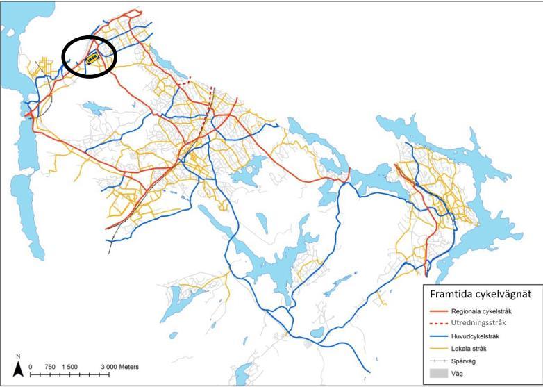 Uppdragsnummer Sida Dokumentnamn 10209941 9(10) PM Trafik Uppdragsnamn Datum IKEA Kungens Kurva 2015-12-22 Det baseras på parkeringsytornas storlek samt hur stor del av shoppingen som man når från