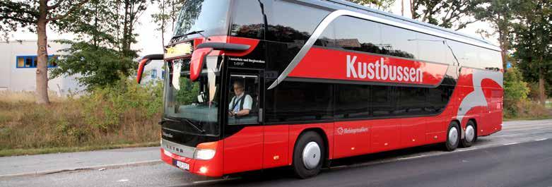 Kollektivtrafikutbud med buss och tåg i Blekinge. I figuren redovisas inte stråk med färre än fem dubbelturer per dag (dt).