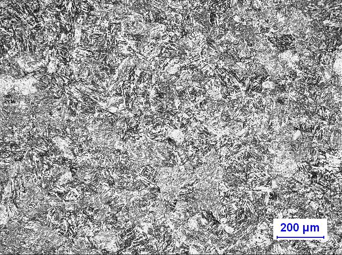 Figur 33 Mikrostrukturen i grundmaterialet av 12% Cr-stål.