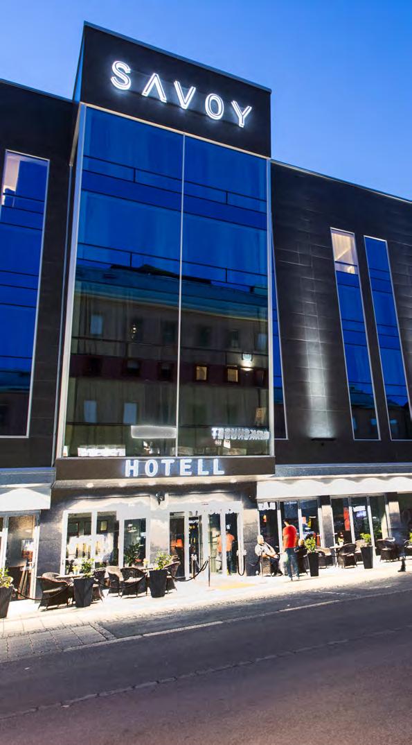 LIMMAD KERAMISK FASAD Total om- och utbyggnad av Hotell Savoy i Luleå.