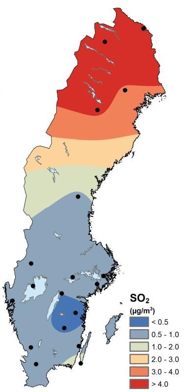 Krondroppsnätets mätningar och EMEP