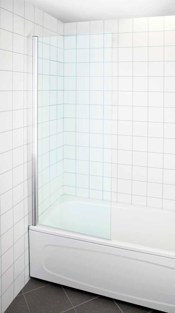 Bath 2495:- Pris inkl moms. Svängbar duschvägg för badkar.
