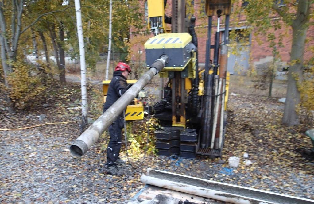 geoteknikupphandling) samt installation av djupa grundvattenrör sonicborrning (0-10 meter) Avslutande provtagning för att