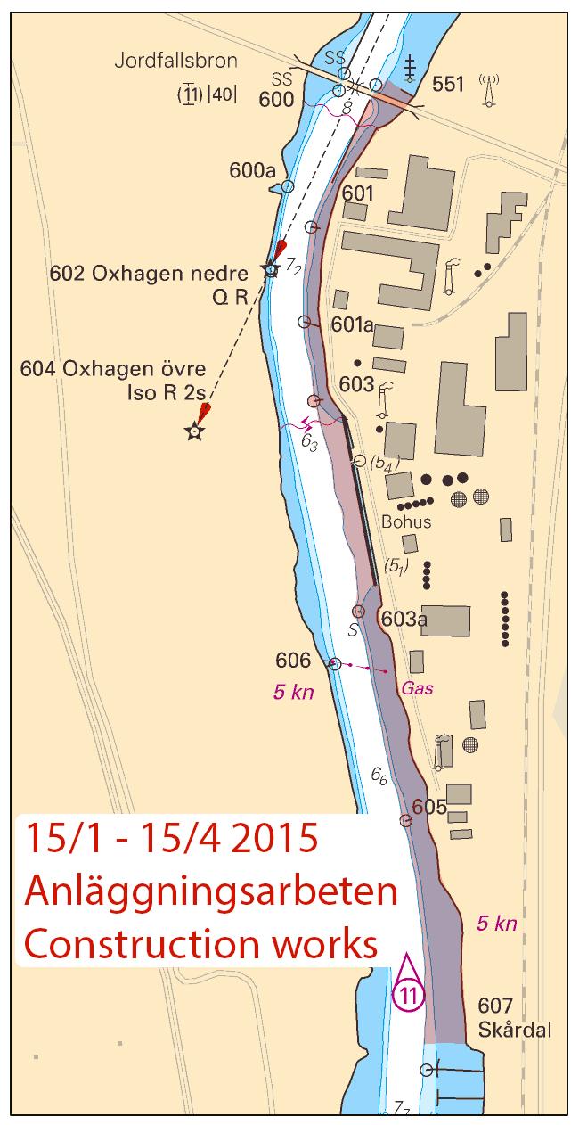 2015-01-15 13 Nr 529 Frog Marine service. Publ. 14 januari 2015 * 10075 Sjökort: 131, 132 Sverige. Vänern och Trollhätte kanal. Karlstad. Jäverön - Hammarön. Sjökabel tagen ur drift.