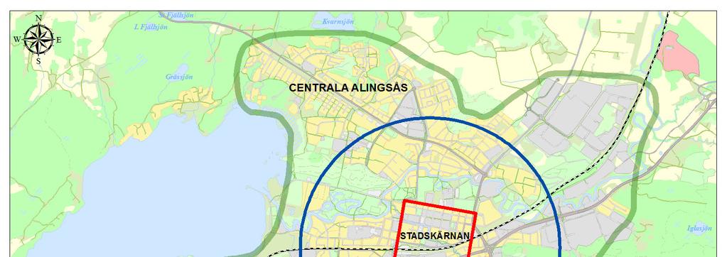 2 Förslag till parkeringsnorm med flexibla parkeringstal Bilparkeringstalen för bostäder föreslås baseras på geografiskt läge avseende avstånd från stadskärnan.
