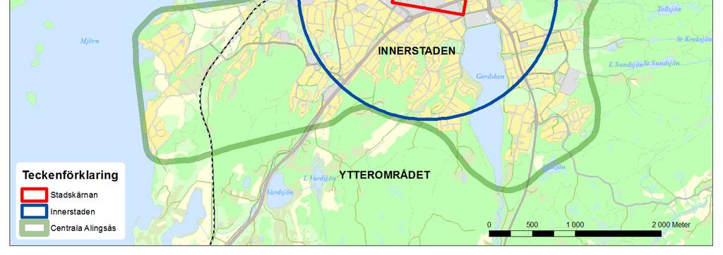 Behovet av parkeringsplatser föreslås beräknas utifrån geografisk läge / zontillhörighet. För respektive zon föreslås ett grundtal gälla enligt punkt 2.1.