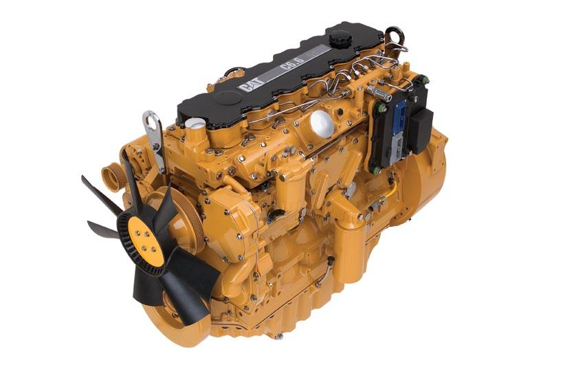Motor Minskade utsläpp, i kombination med ekonomisk och tillförlitlig funktion Cat C6.6 ACERT -motor Cat C6.