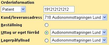 Fyll i personnummer (ange 12 siffror) Kontrollera att du står mot rätt kund/leveransadress (= din arbetsplats för dagen.