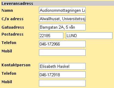 38 Du kan på orderraderna lägga till Textinformation (felbeskrivning) i efterhand, genom att markera rutan Text på aktuell artikelrad. Ångrar du en artikelrad markerar du i rutan Ta bort.