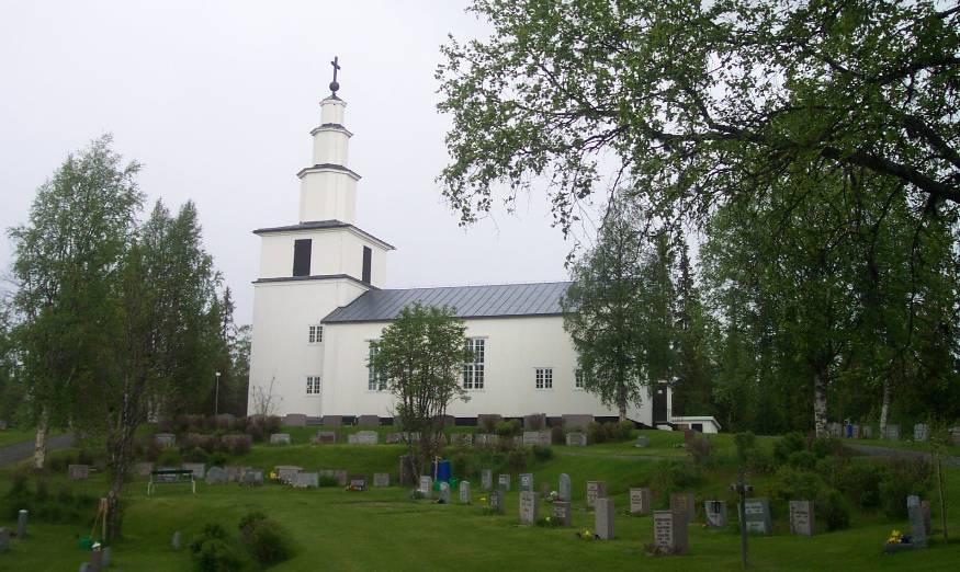 Foto: Rune Wållberg/Västerbottens museum, 2004. Kyrkogården mot norr.