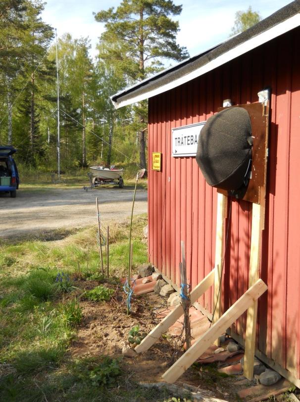 I riktning mot norr: Vindmasten på den plana marken i