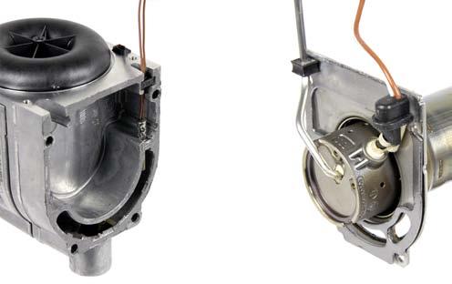 Lossa stickkontakterna från elmotorn i den 4-poliga kontakten (B2), kammare 3, kabel 0,75² sw och kammare 4, kabel 0,75² br med