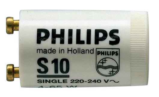 EL Tändare 79 Armaturtillbehör och reservdelar Tändare Philips Lysrörständare konventionell Philips Miljöanpassade lysrörständare för användning i kombination med konventionella reaktorer.