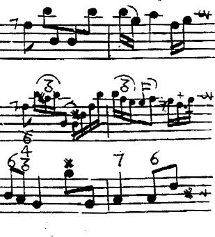 musik. Han använder ordet "agréments" när han pratar om olika utsmyckningar.